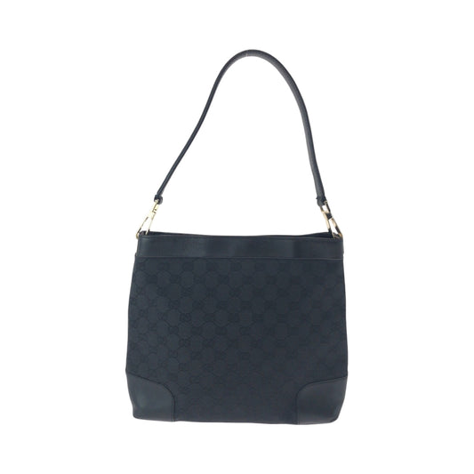 GUCCI Shoulder Bag 33900 GG canvas Black GoldMetal One Shoulder Bag Women Used Authentic
