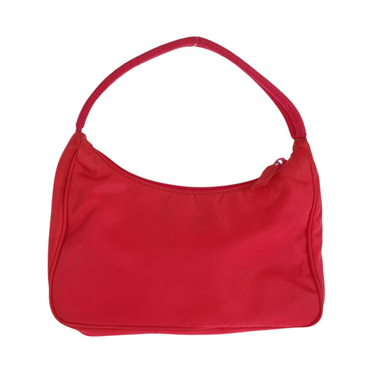 PRADA Handbag Nylon pink Handbag accessory pouch Test Triangle With logo Women Used Authentic