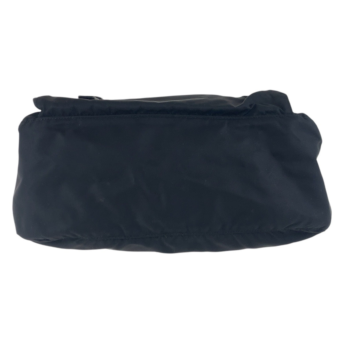 PRADA Shoulder Bag Nylon, Leather black Shoulder Bag pochette Test Triangle With logo Women Used Authentic