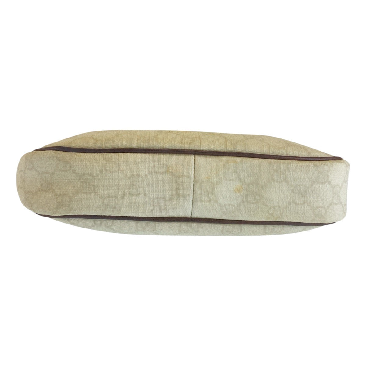 GUCCI Shoulder Bag 263257 GG Supreme Canvas White Brown Gold Metal Shoulder Bag handbag Women Used Authentic