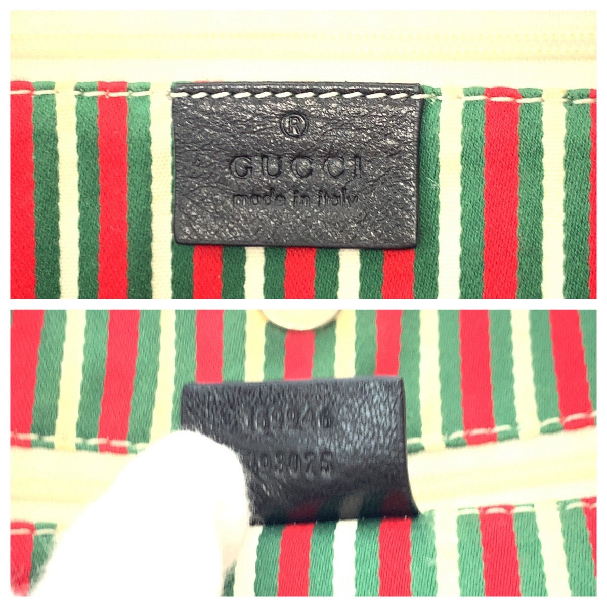 GUCCI Tote Bag 169946 leather Black GoldMetal Tote Bag Shoulder Bag Newbrit Women Used Authentic