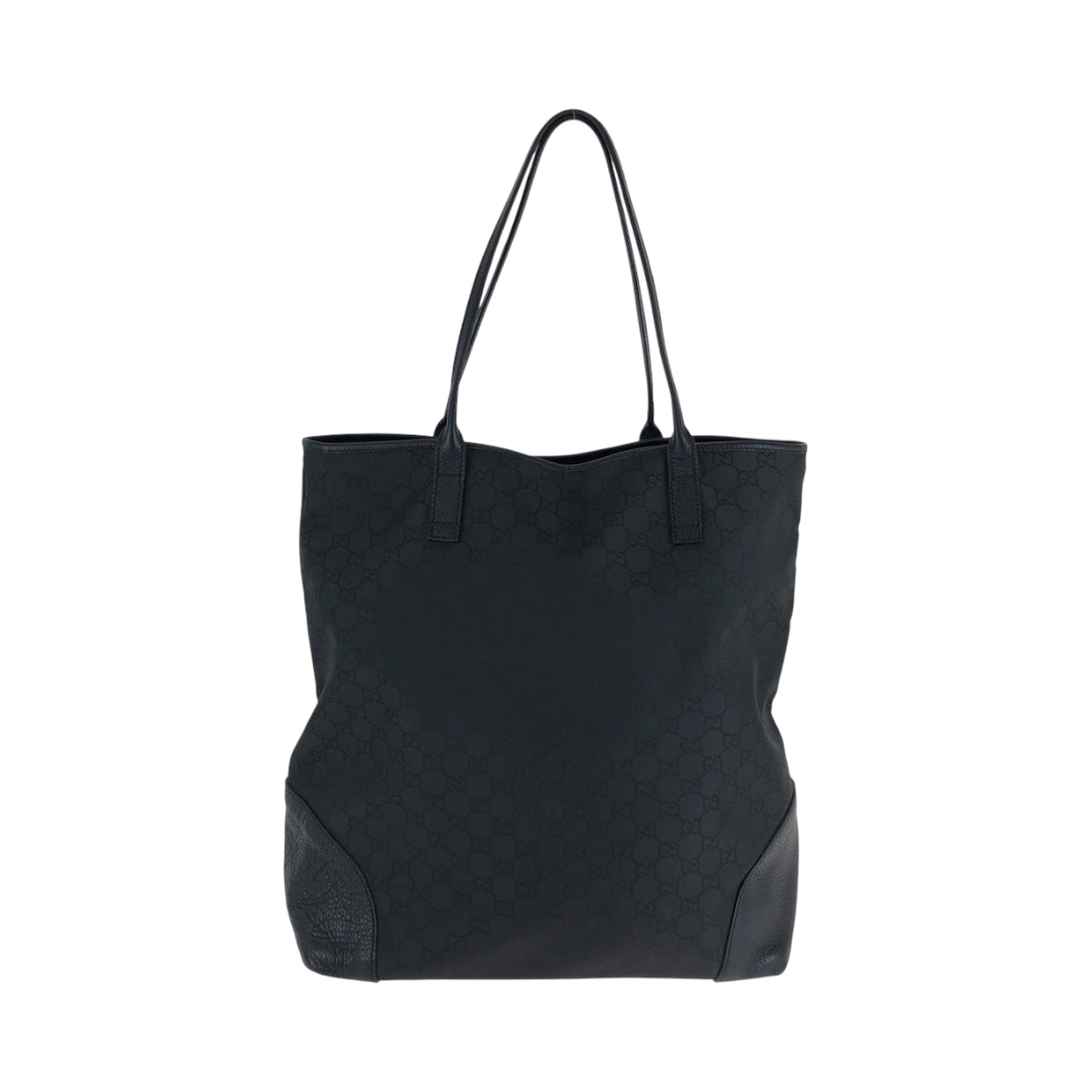 GUCCI Tote Bag 263345 Nylon black Tote Bag handbag Women Used Authentic