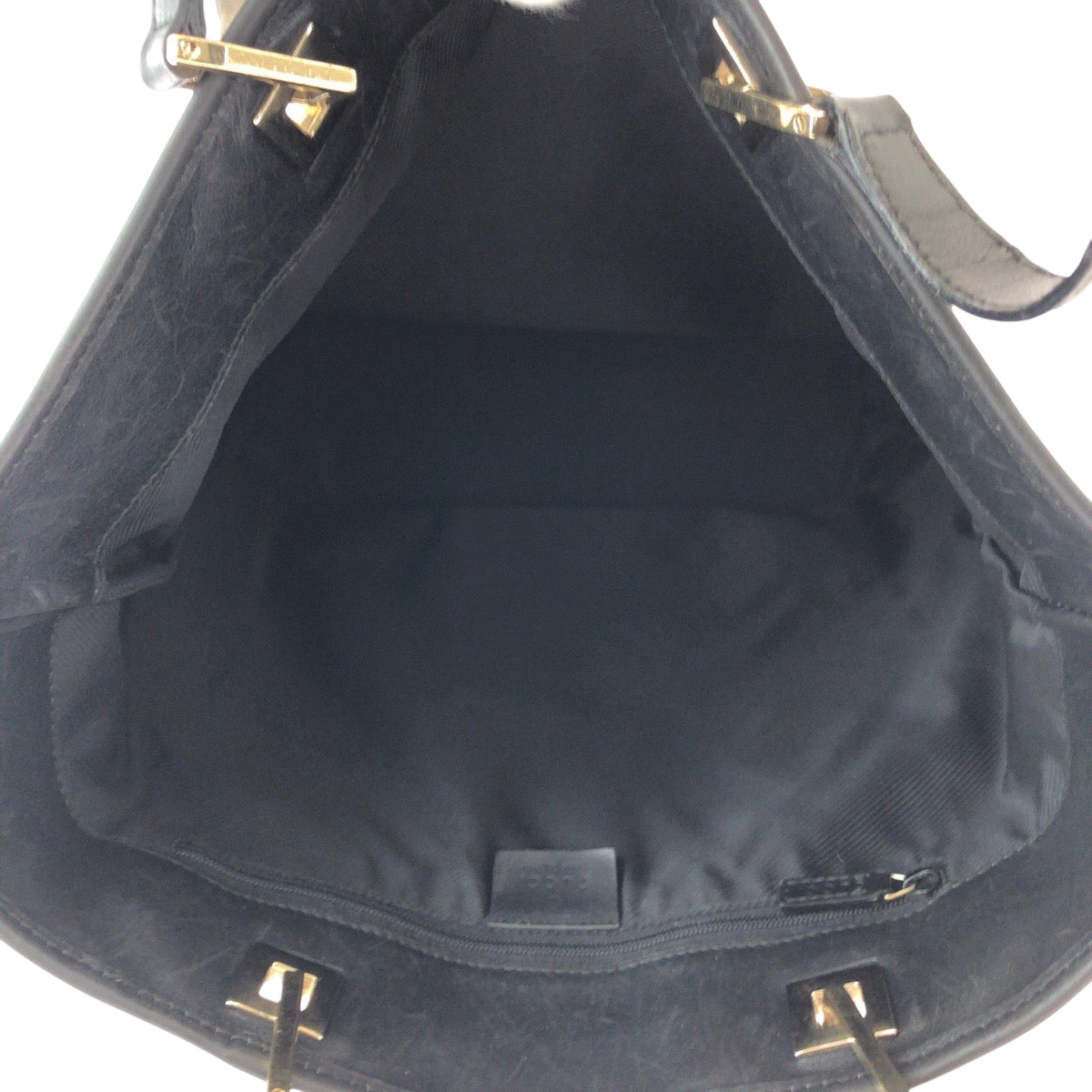 GUCCI Tote Bag 002 1098 GG canvas Brown Black Gold Metal Tote Bag Shoulder Bag Women Used Authentic