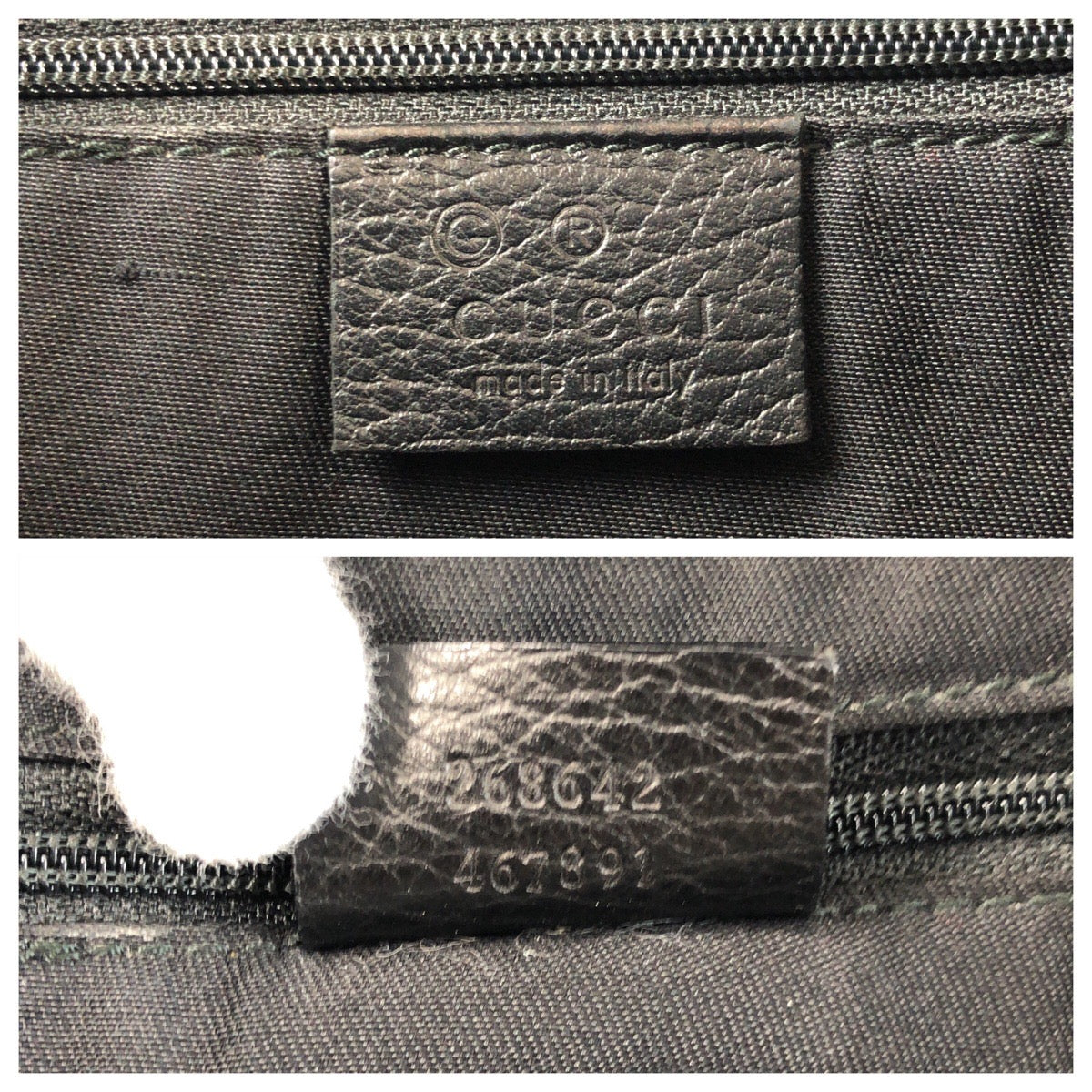 GUCCI Shoulder Bag 268642 GG canvas, leather Black SilverMetal Shoulder Bag Messenger bag Abbey Women Used Authentic