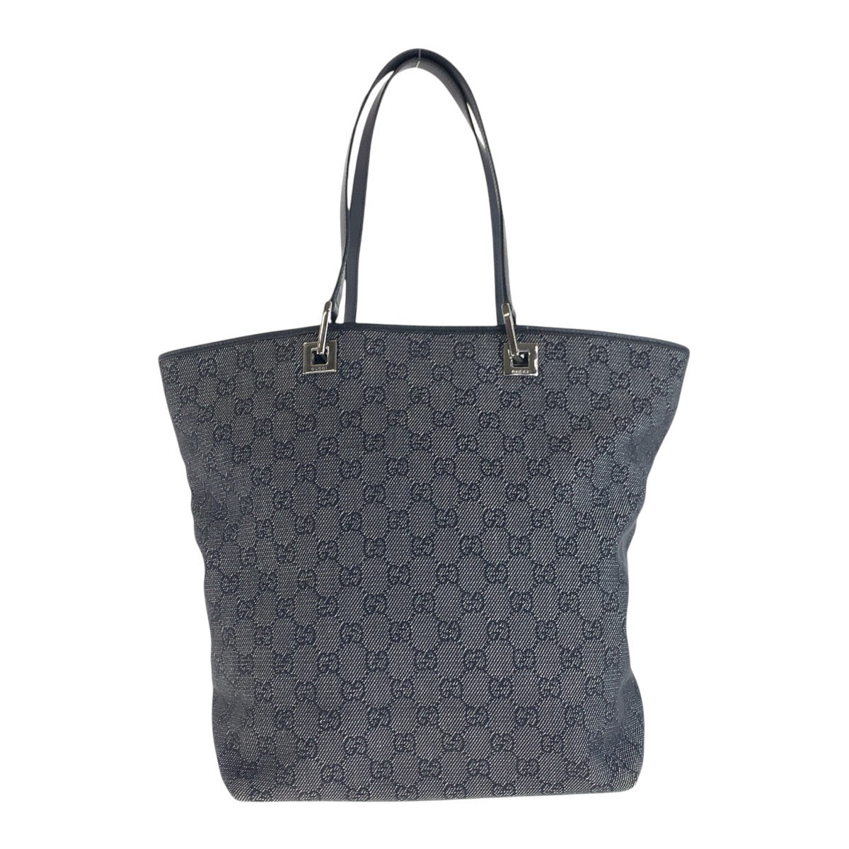 GUCCI Tote Bag 31243 GG canvas, leather black Tote Bag Shoulder Bag Women Used Authentic