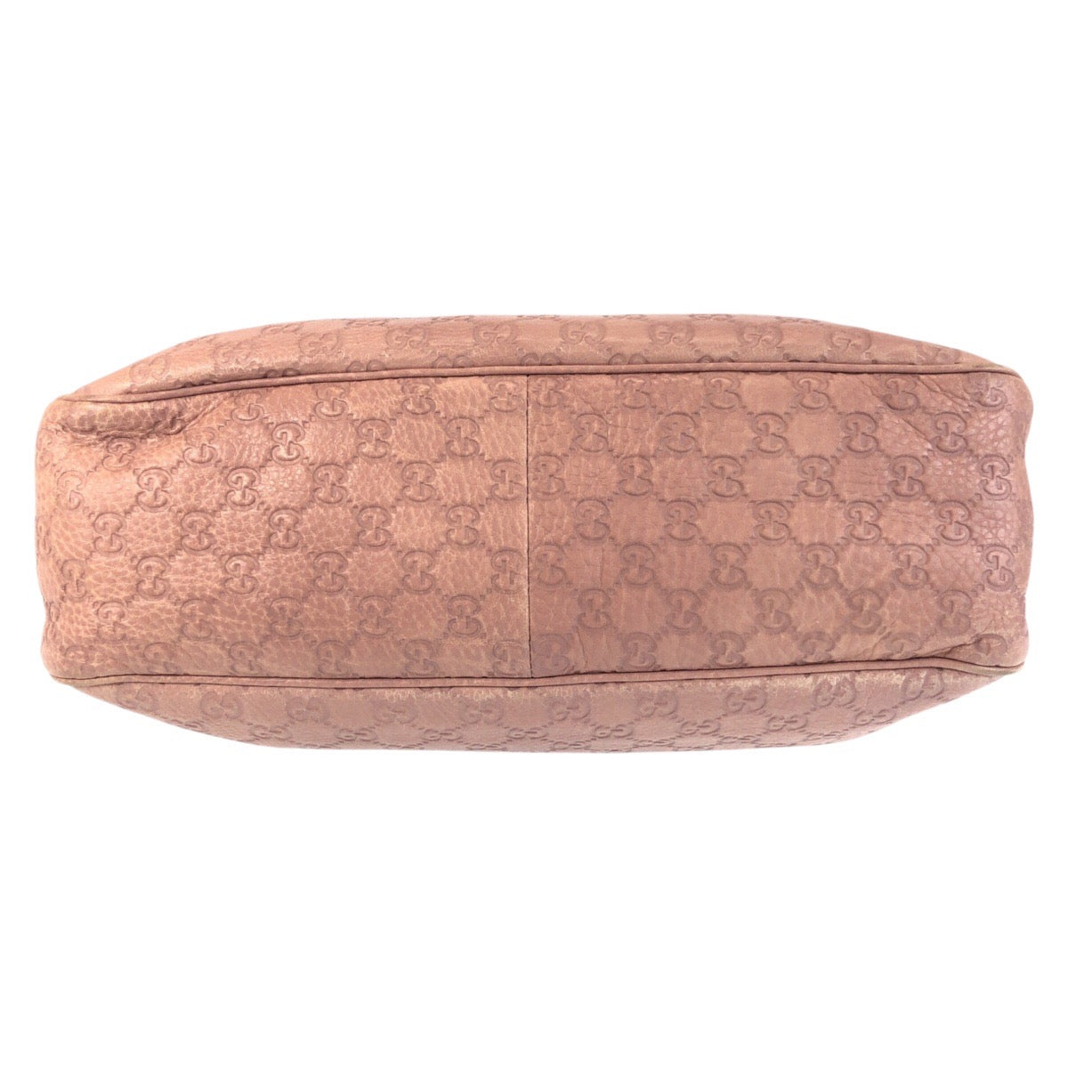 GUCCI Tote Bag 296835 leather Pink Beige Gold Metal Guccisima Sukey