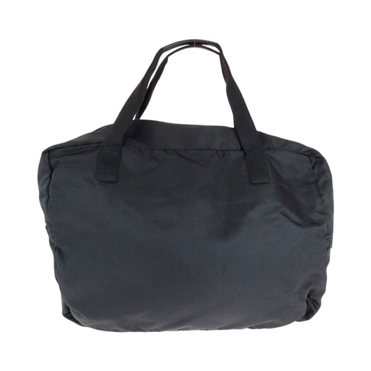 GUCCI Boston Duffel bag 012 0389 Nylon Black SilverMetal Boston Duffel bag Handbag Women Used Authentic