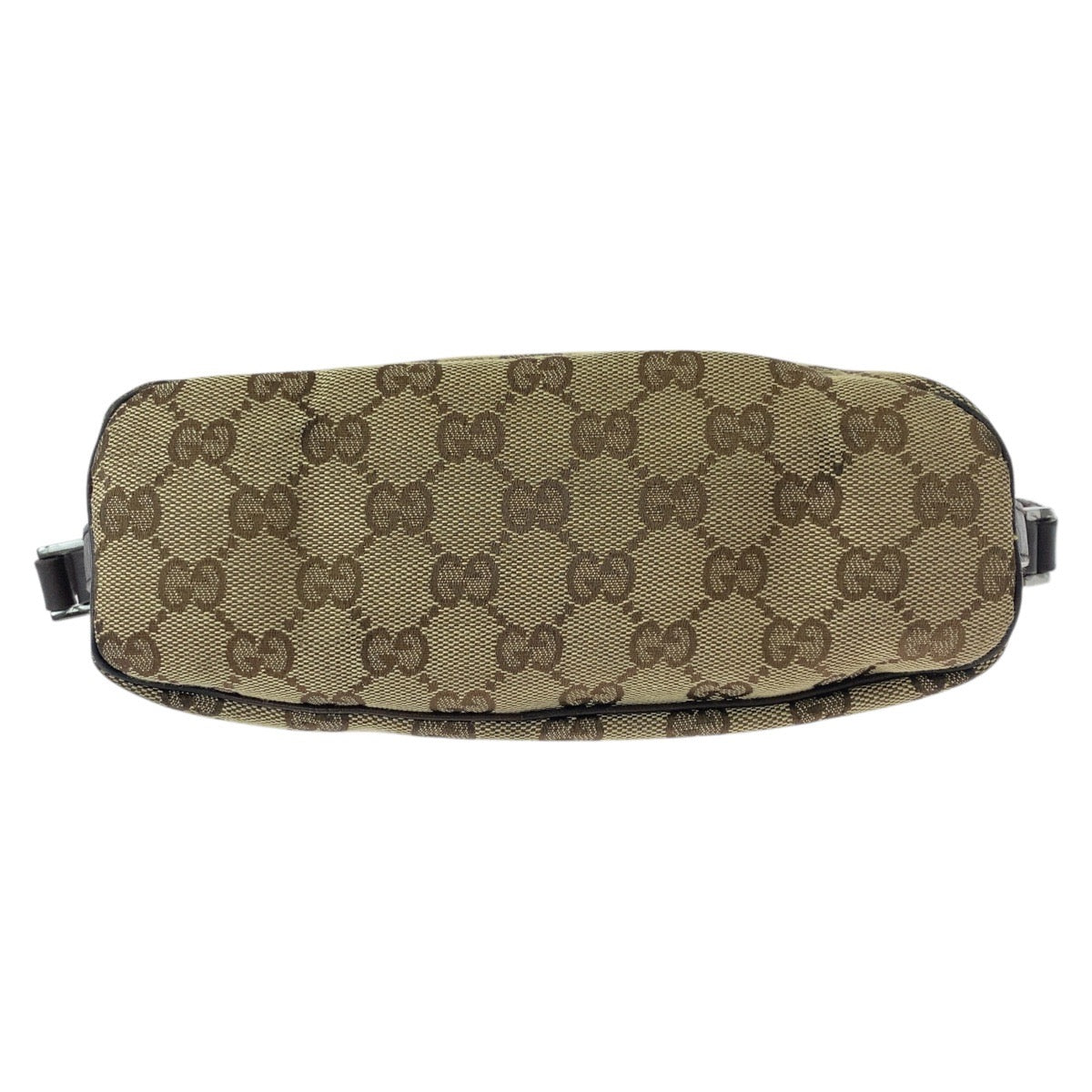 GUCCI Handbag 141809 GG canvas, leather Beige brown Handbag accessory pouch Sherry line Women Used Authentic