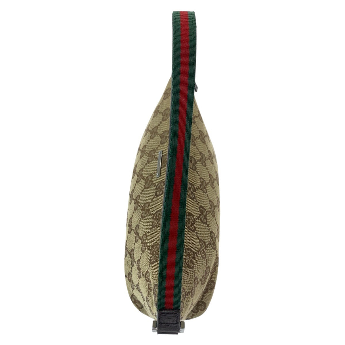 GUCCI Handbag 141809 GG canvas, leather Beige brown Handbag accessory pouch Sherry line Women Used Authentic