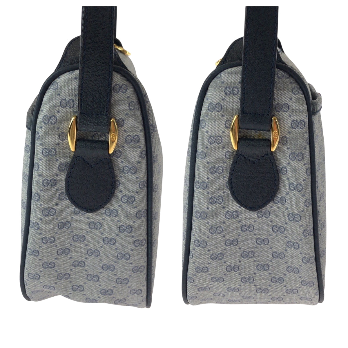 GUCCI Shoulder Bag 89 02 077 GG Supreme Canvas gray Shoulder Bag pochette Old Gucci Women Used Authentic