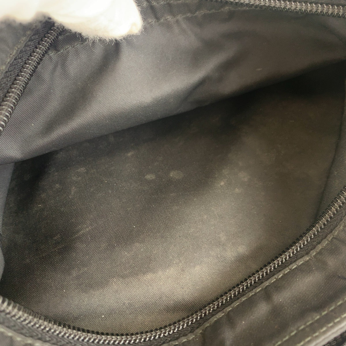 PRADA Shoulder Bag Nylon black Shoulder Bag pochette Test Triangle With logo Women Used Authentic