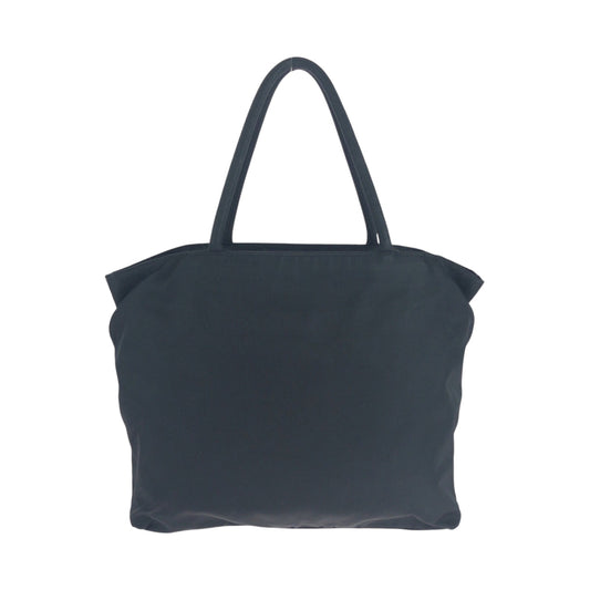 PRADA Tote Bag Nylon black Tote Bag handbag Test Triangle With logo Women Used Authentic