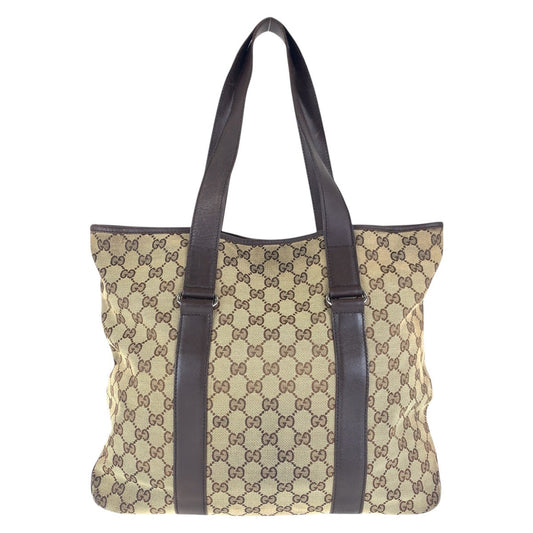 GUCCI Tote Bag 145971 GG canvas Beige brown