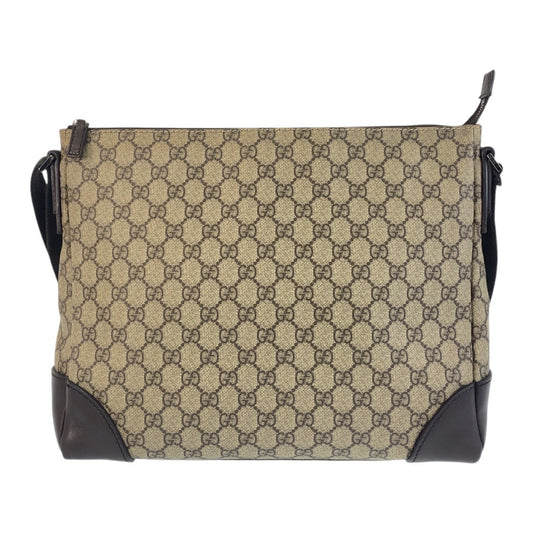 GUCCI Shoulder Bag 110054 GG Supreme canvas, leather beige Shoulder Bag Messenger bag Women Used Authentic