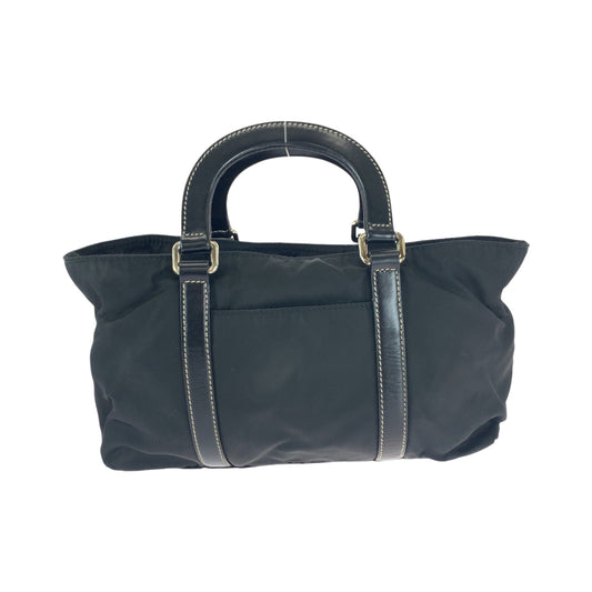 PRADA Shoulder Bag BN1052 Nylon Black SilverMetal Shoulder Bag Handbag 2way Test Triangle With logo Women Used Authentic