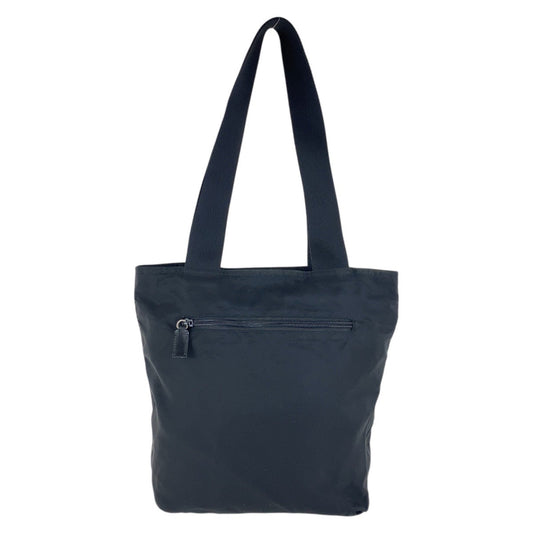 PRADA Tote Bag Nylon black Tote Bag Shoulder Bag Test Triangle With logo Women Used Authentic
