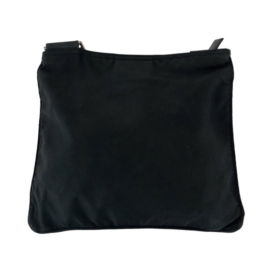 PRADA Shoulder Bag Nylon black Test Triangle With logo