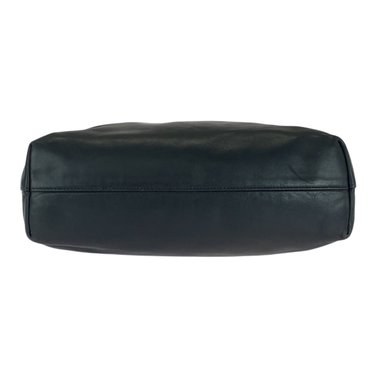 PRADA Tote Bag leather Black GoldMetal
