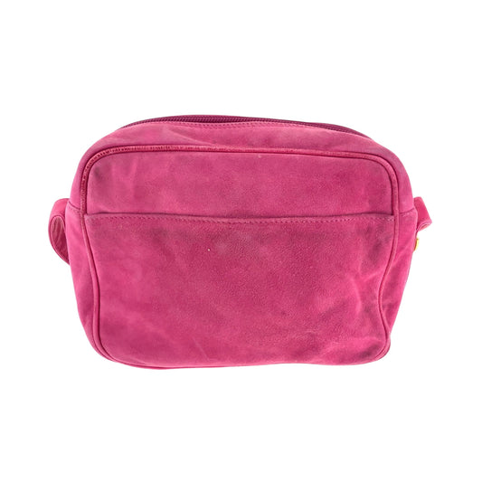 GUCCI Shoulder Bag 007 3444 0221 Suede pink Shoulder Bag pochette Old Gucci Horsebit Women Used Authentic