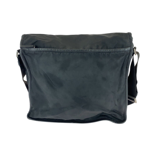 PRADA Shoulder Bag V166 Nylon Black SilverMetal Shoulder Bag Messenger bag Test Triangle With logo Women(Unisex) Used Authentic