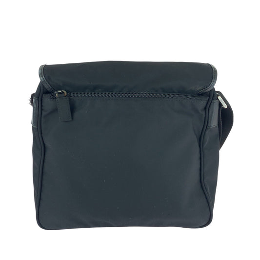 PRADA Shoulder Bag BT0173 Nylon black Shoulder Bag Messenger bag Test Triangle With logo Women Used Authentic