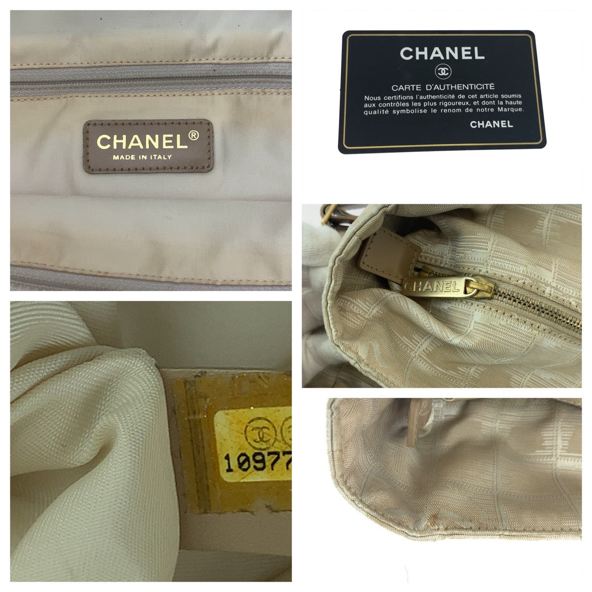 CHANEL Tote Bag Nylon Pink Beige Gold Metal Tote Bag Shoulder Bag New travel line GM COCO Mark Women Used Authentic