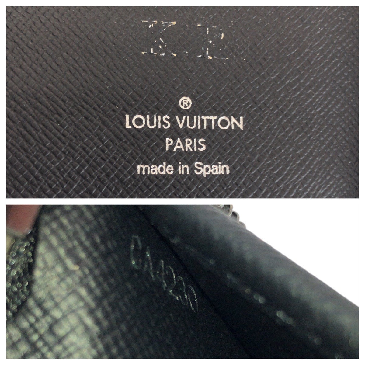 LOUIS VUITTON Long Wallet Purse M62295 PVC black Long Wallet Purse Monogram Eclipse Zippy Wallet Vertical mens Used Authentic