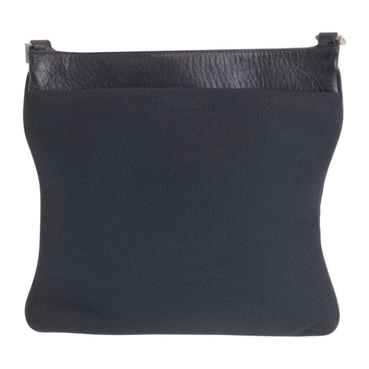 PRADA Shoulder Bag Nylon, Leather black Shoulder Bag pochette Women Used Authentic