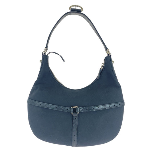GUCCI Shoulder Bag 114869 Canvas, Leather Black SilverMetal Shoulder Bag Hobo Interlocking Women Used Authentic