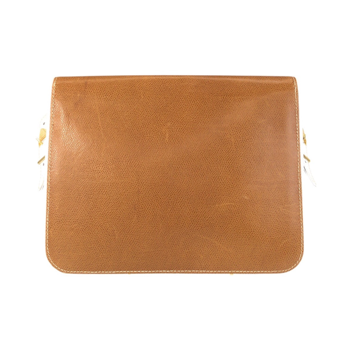 GUCCI Shoulder Bag leather Brown White Gold Metal Shoulder Bag Messenger bag Old Gucci Women Used Authentic