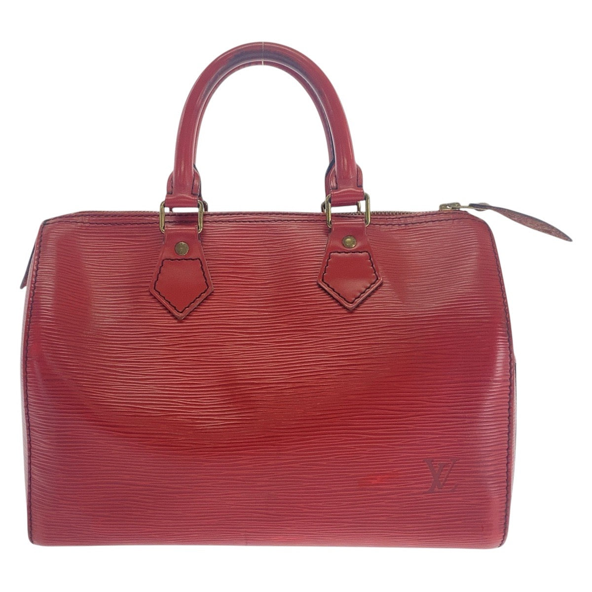 LOUIS VUITTON Handbag M59237 Epi Leather Red GoldMetal Handbags Mini Boston Duffel bag Epi Speedy 25 Women Used Authentic