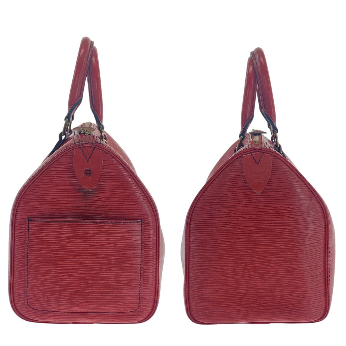 LOUIS VUITTON Handbag M59237 Epi Leather Red GoldMetal Handbags Mini Boston Duffel bag Epi Speedy 25 Women Used Authentic