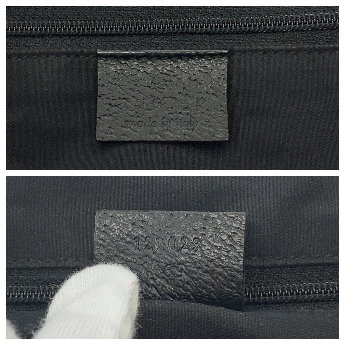 GUCCI Shoulder Bag 121023 GG canvas black