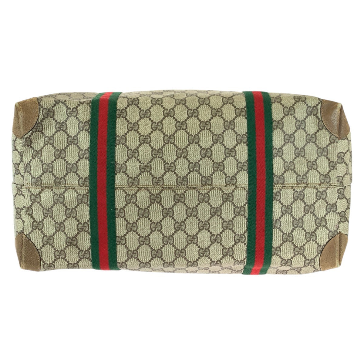 GUCCI Boston Duffel bag 89 19 012 GG Supreme Canvas Brown Old Gucci Shelly Line Interlocking