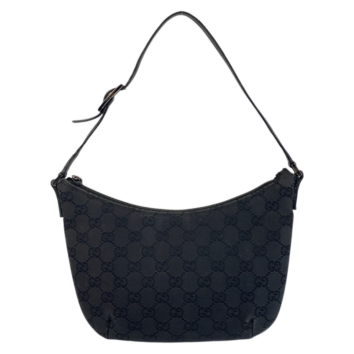 GUCCI Shoulder Bag 32160 GG canvas, leather Black black Women Used Authentic