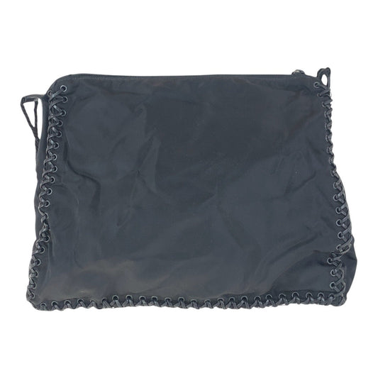 PRADA Shoulder Bag Nylon, Leather Black black Crossbody Shoulder Bag with Fringe Women Used Authentic