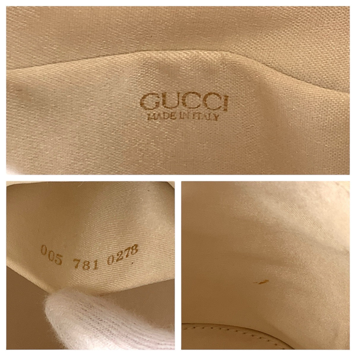 GUCCI Handbag Satin Pink Gold Metal Handbag vanity bag Bamboo Women Used Authentic