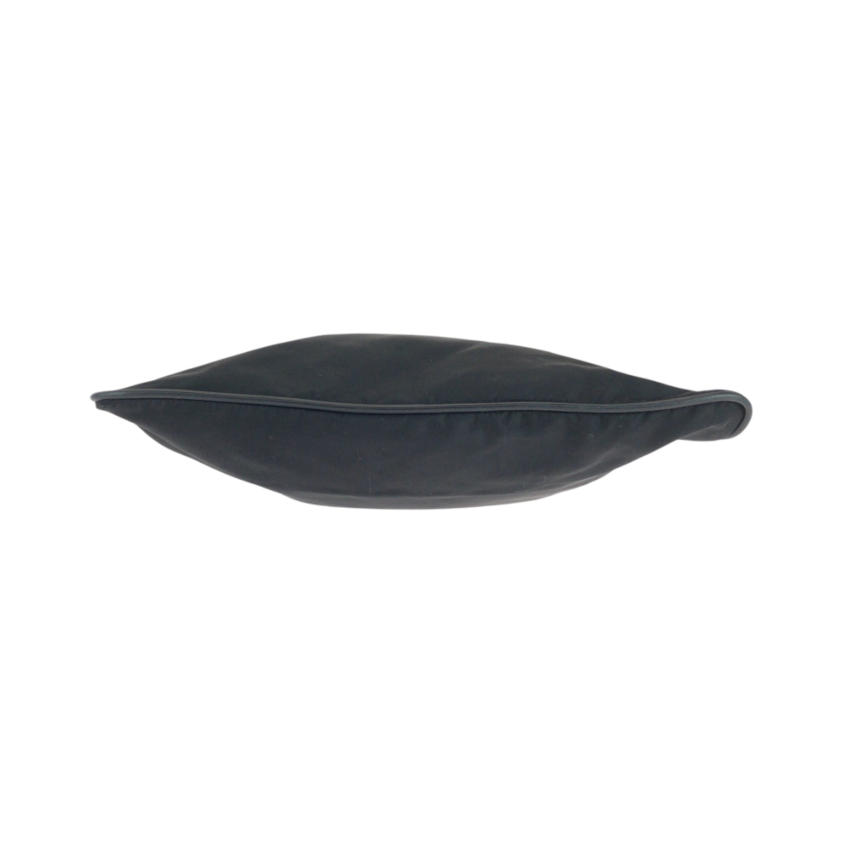 PRADA Shoulder Bag Nylon Black SilverMetal Shoulder Bag Sacoche Test Triangle With logo Women Used Authentic