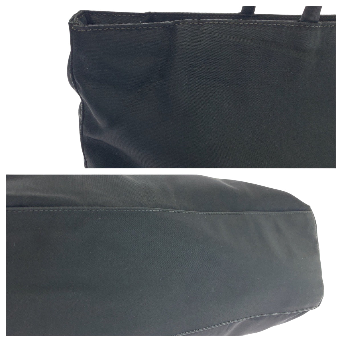 PRADA Tote Bag Nylon black Test Triangle With logo