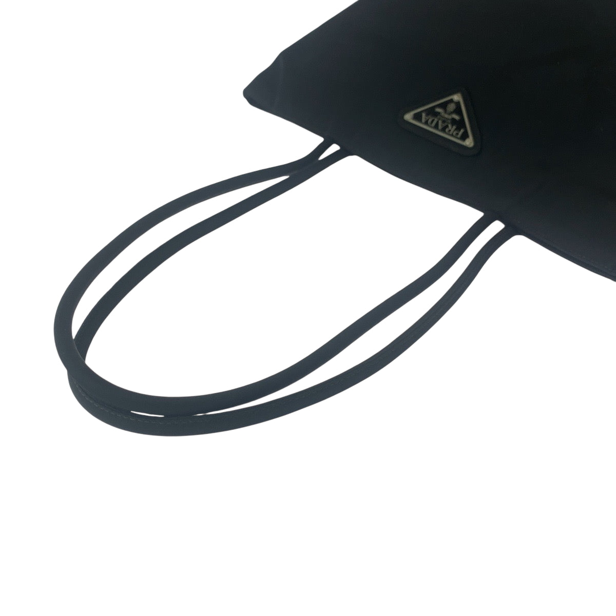 PRADA Tote Bag Nylon black Test Triangle With logo