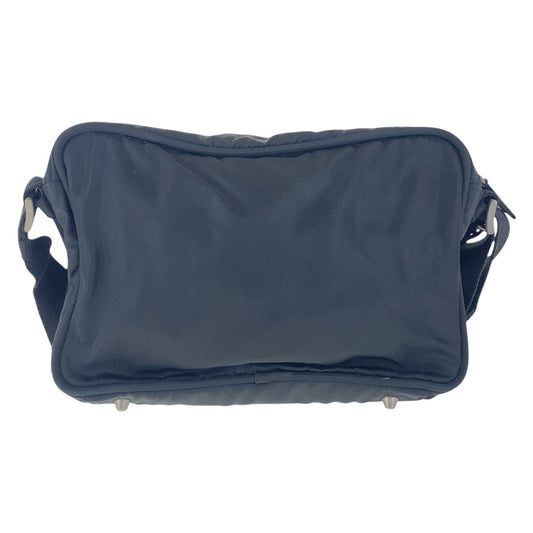 PRADA Shoulder Bag B7558 Nylon Black SilverMetal Crossbody Shoulder Bag Unisex Test Triangle With logo Women(Unisex) Used Authentic