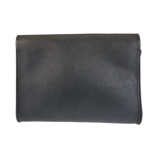 Dior Shoulder Bag PVC, Leather Black GoldMetal Honeycomb Women Used Authentic