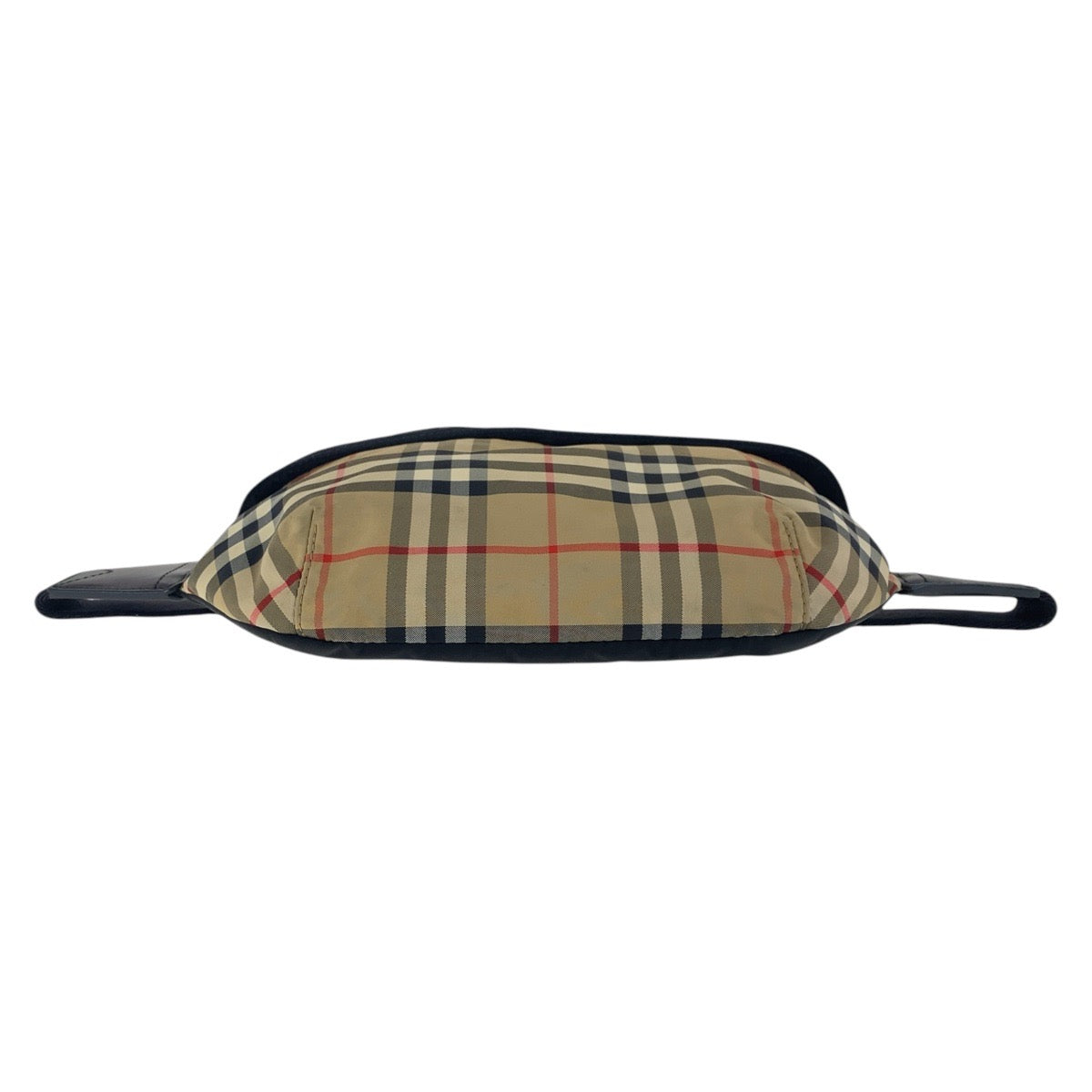 BURBERRY Sling bag Nylon Beige black Sling bag Bum bag Unisex Check Pattern Women Used Authentic