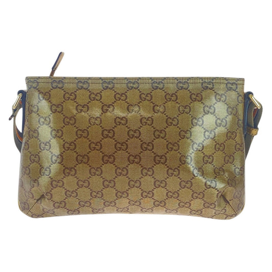 GUCCI Shoulder Bag 189749 Coated canvas beige Crossbody Shoulder Bag GG crystal Women(Unisex) Used Authentic