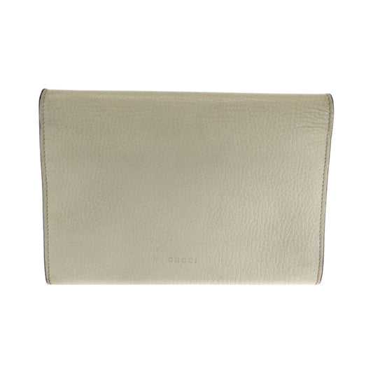 GUCCI Shoulder Bag 401231 leather White SilverMetal Dionysus