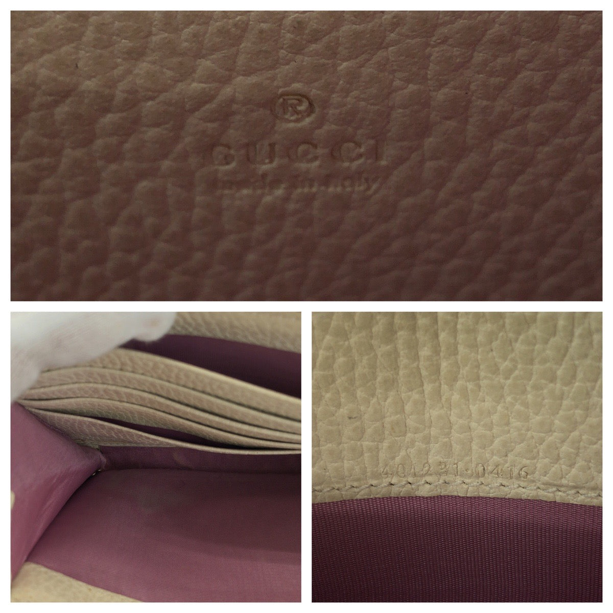 GUCCI Shoulder Bag 401231 leather White SilverMetal Dionysus