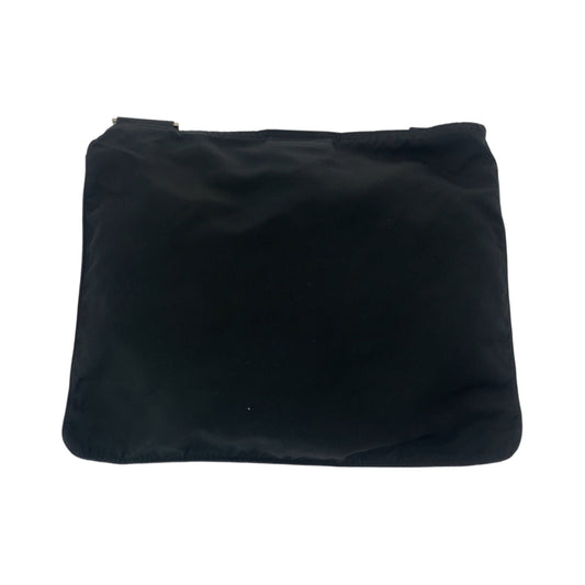 PRADA Shoulder Bag BT175Z Nylon Black SilverMetal Shoulder Bag Sacoche Test Triangle With logo mens Used Authentic