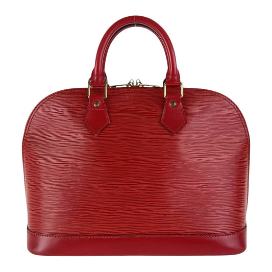 LOUIS VUITTON Handbag M40850 Epi Leather Red Gold Metal Handbag Tote Bag Epi Alma Women Used Authentic
