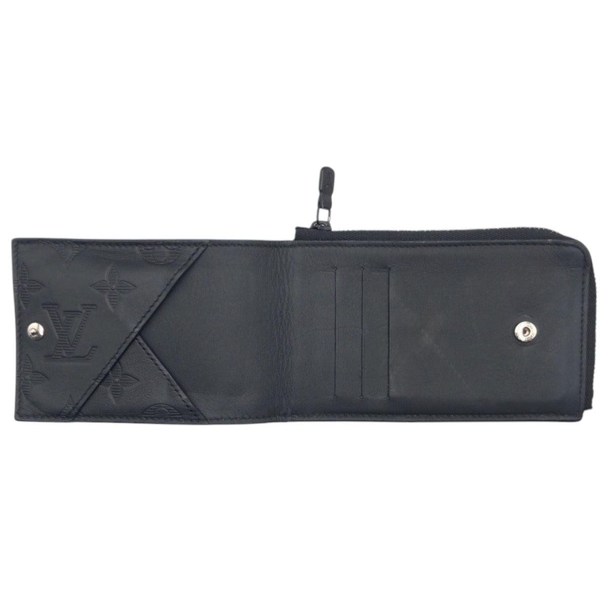 LOUIS VUITTON Coin case M82526 leather Black black Coin case Coin Pocket Compact wallet Monogram hybrid wallet mens(Unisex) Used Authentic