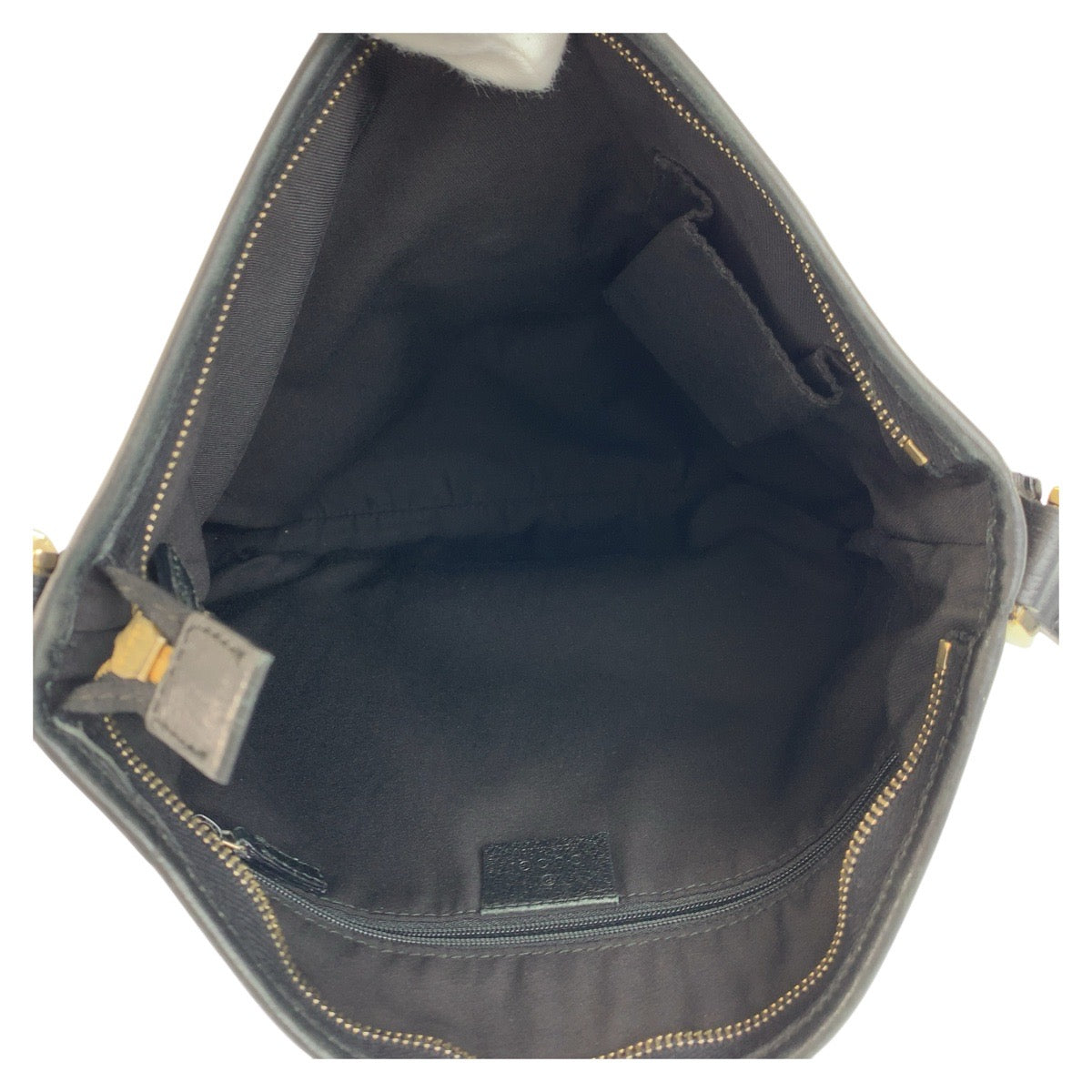 GUCCI Shoulder Bag 131326 GG canvas, leather Black GoldMetal Shoulder Bag Messenger bag Abbey Women Used Authentic